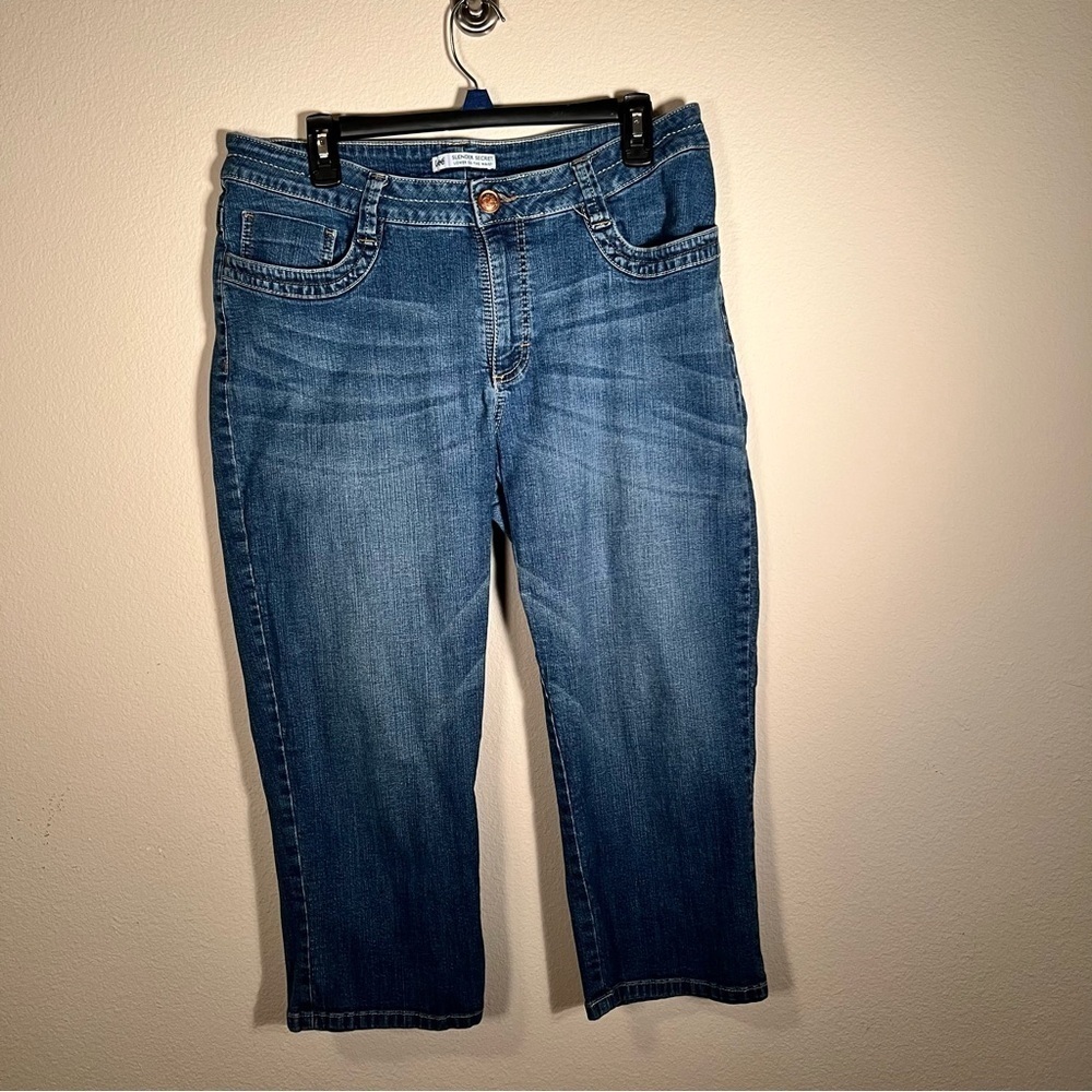 Lee Women's Slender Secret Cropped Jeans Blue